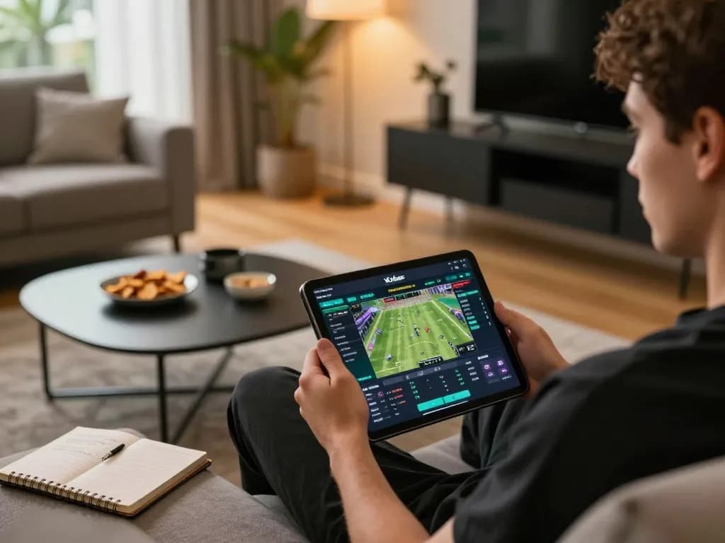 Xoilac offers sports betting excitement in a cozy home environment, capturing live game actions.