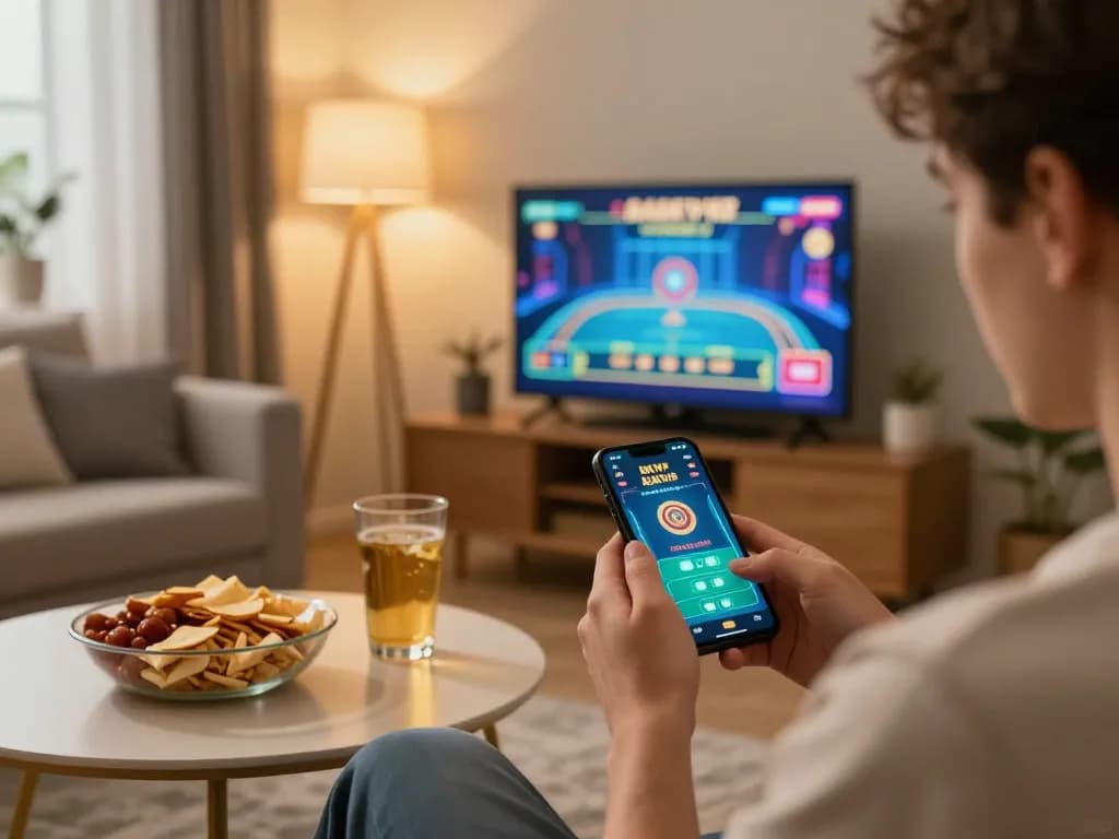 Engaging with the RIKVIP mobile app for an exciting online gambling experience.