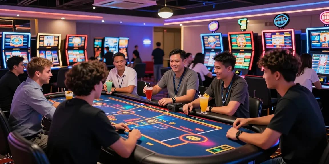 Exciting gaming experience at a non-UK casino showcasing vibrant atmosphere, players engaged in games, enhancing their fun exploring options at https://tootingpharmacypractice.co.uk/.