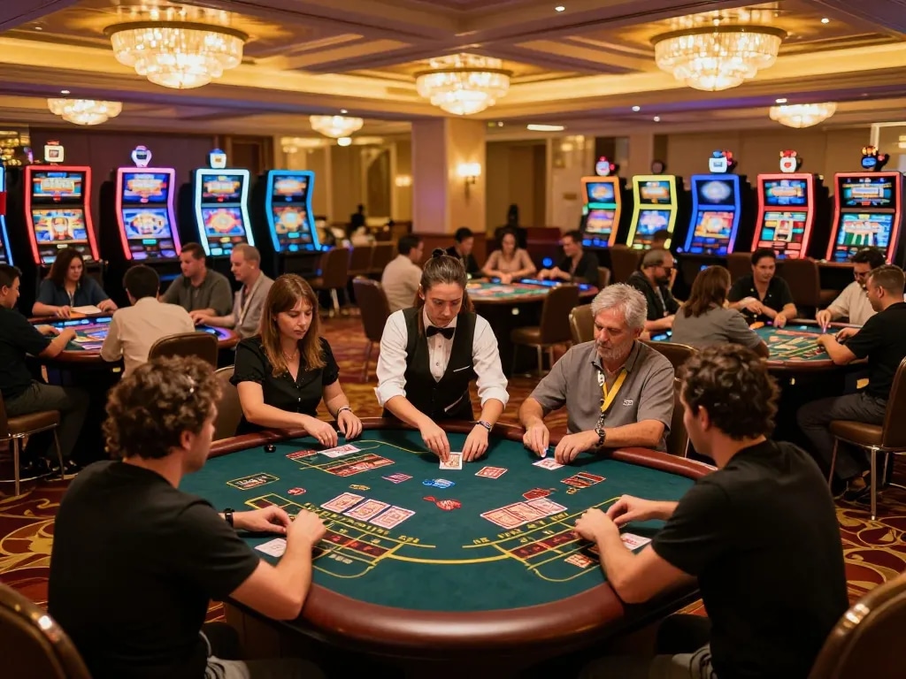 Experience dynamic betting at mm88pc with players engaged at competitive casino tables.