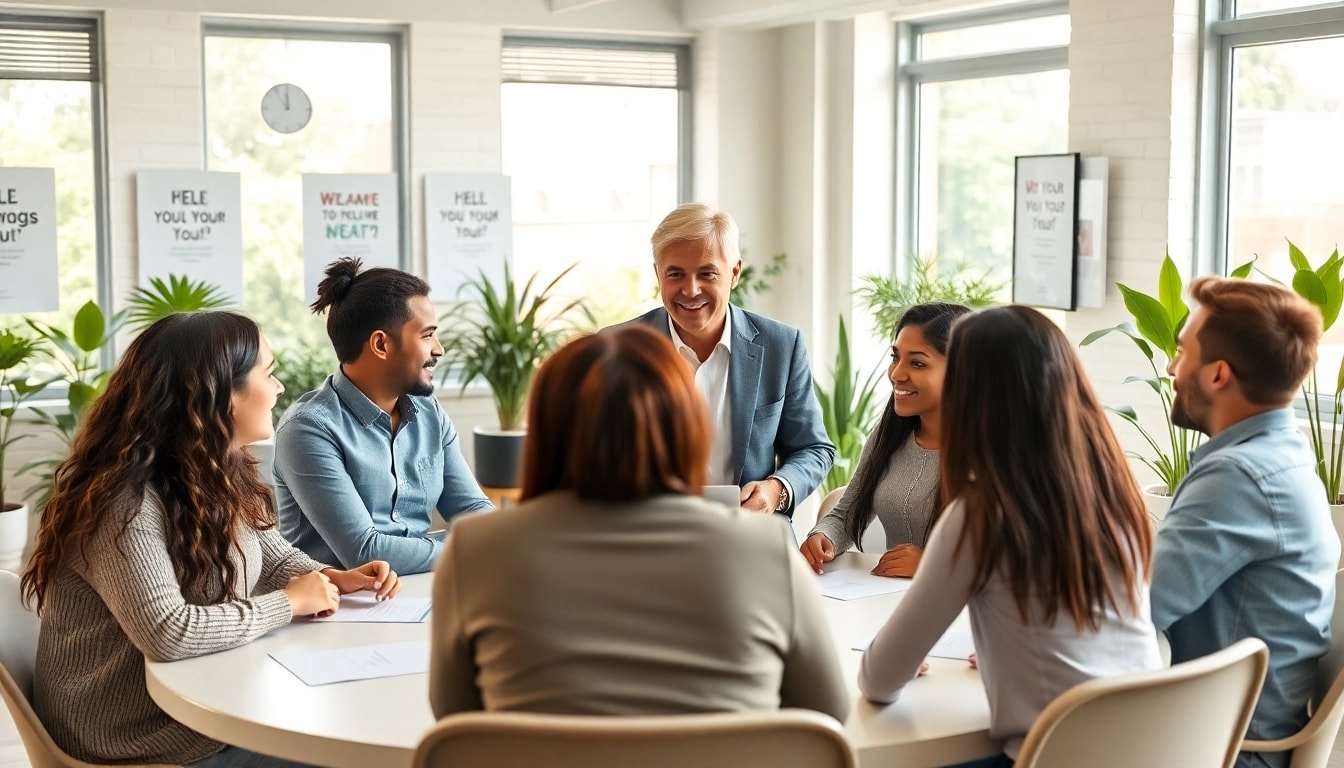 How to find my perfect career with guidance from a professional advisor in a bright office setting.