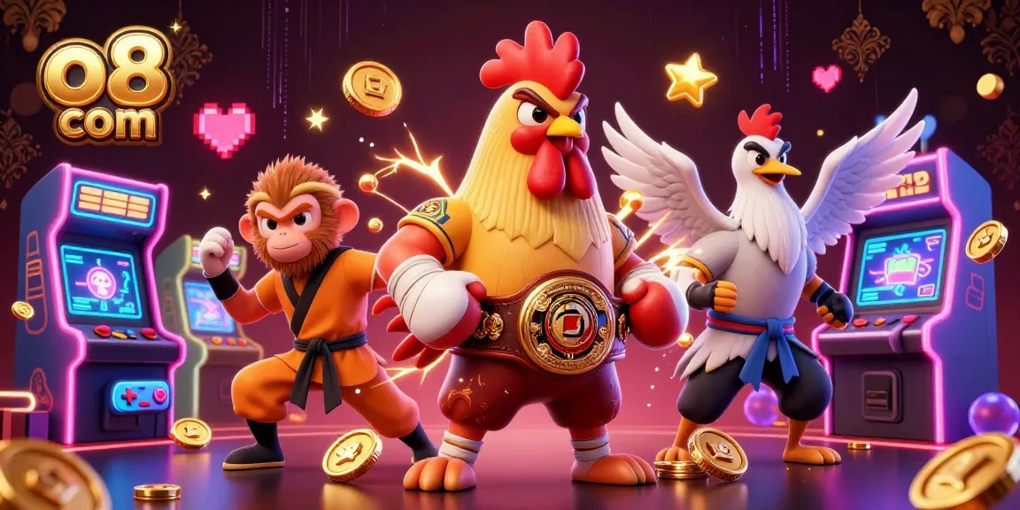 Engage with exhilarating action at o8 com, featuring vibrant casino characters and games.