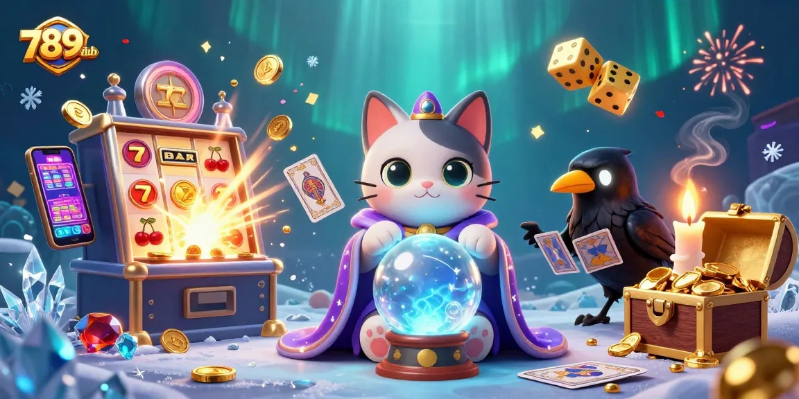 Tranh 3D đặc sắc về 789club với hình ảnh trò chơi sôi động và nhân vật kỳ bí, thể hiện không gian casino đầy màu sắc.