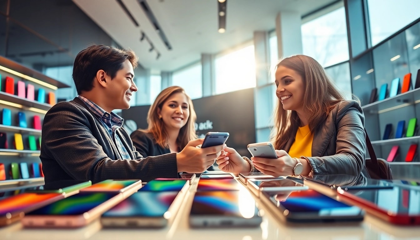 Sell Phone Cash Little Rock with professional phone exchange at a modern store.