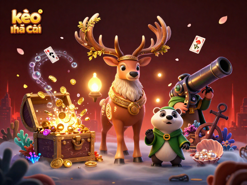 Bet on kèo nhà cái with insights from colorful gaming elements and engaging characters.