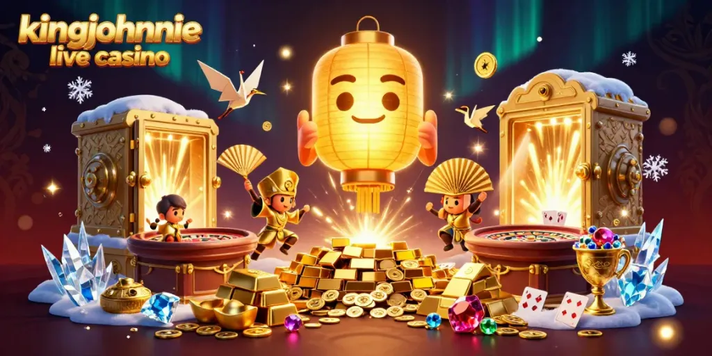 Experience the thrill of kingjohnnie live casino with vibrant characters and exciting game elements.