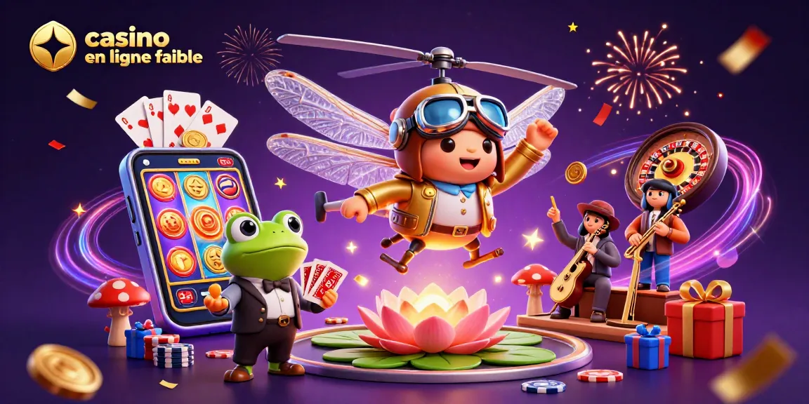 Jouez au casino en ligne fiable avec des jeux captivants et des croupiers animés dans cette illustration dynamique.