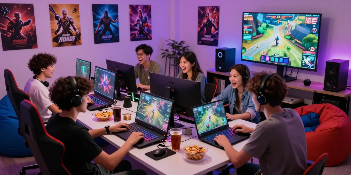 Group of friends enjoying gaming sessions while engaging with hm88 online entertainment platform