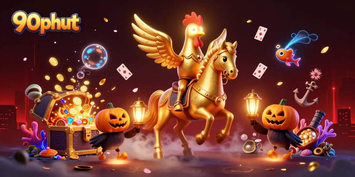 Experience 90phut's thrilling online casino action with vibrant characters and dynamic elements.