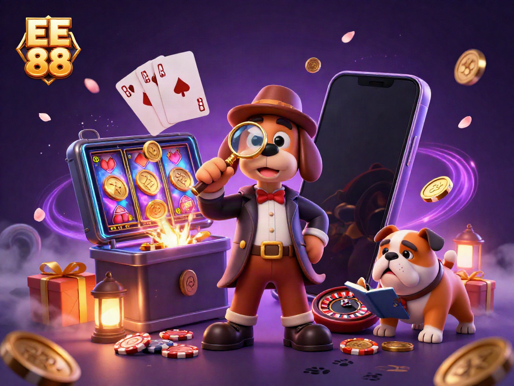 Experience EE 88's thrilling gaming scene with a detective and companion uncovering treasure.