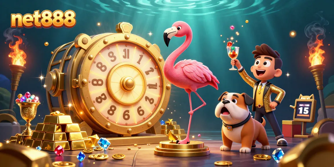Spin the giant prize wheel with net888 for thrilling casino rewards amid shimmering treasures.