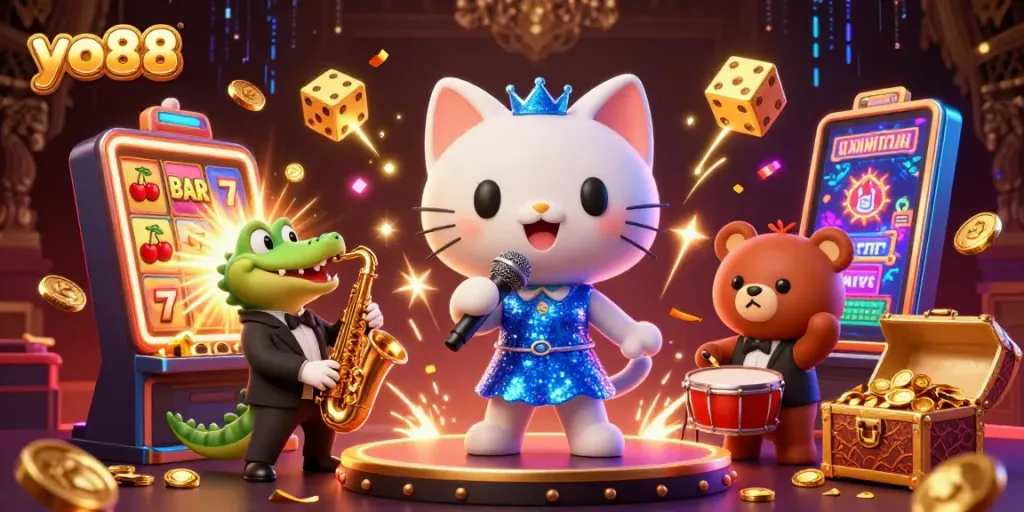 Join the vibrant action at yo88 with lively characters and thrilling casino games.