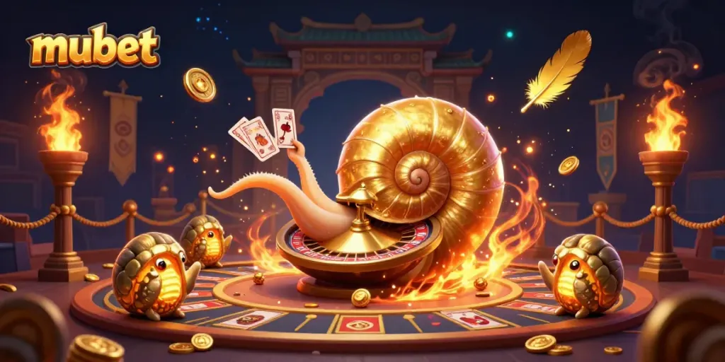Experience thrilling gameplay with mubet featuring a giant nautilus roulette wheel and glowing ammonite companions.