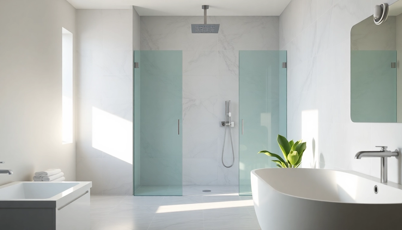 Experience elegant showers Australia with a stylish modern shower in a serene bathroom setting.