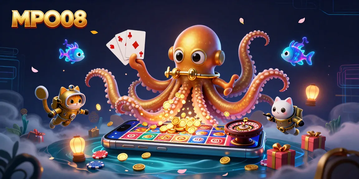 MPO08 captivates players with vibrant slot games and alluring treasures in a dynamic 3D scene.
