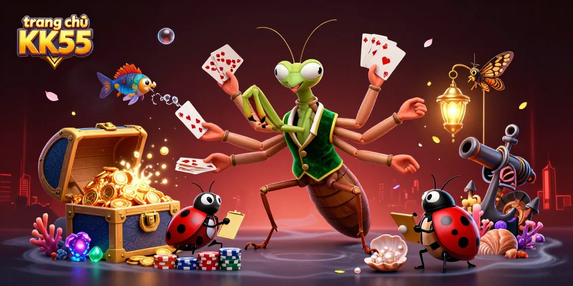 Experience the vibrant action at trang chủ KK55 with engaging casino characters and captivating elements.