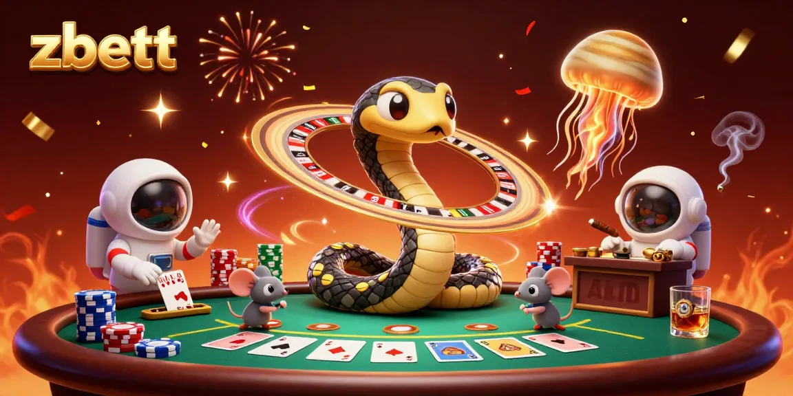Experience thrilling bets on the zbett cosmic roulette with animated characters and vibrant casino elements.