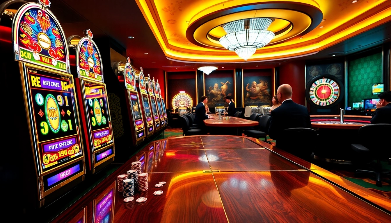 Experience thrilling gameplay at idnslot casino with vibrant slot machines and engaging players.