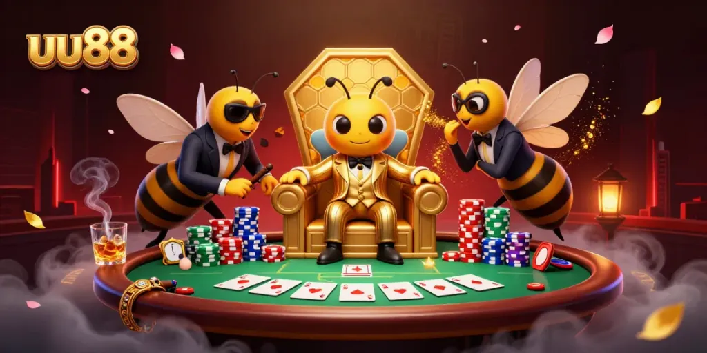 uu88 illustrates an engaging poker scene with dynamic elements, captivating players towards action.