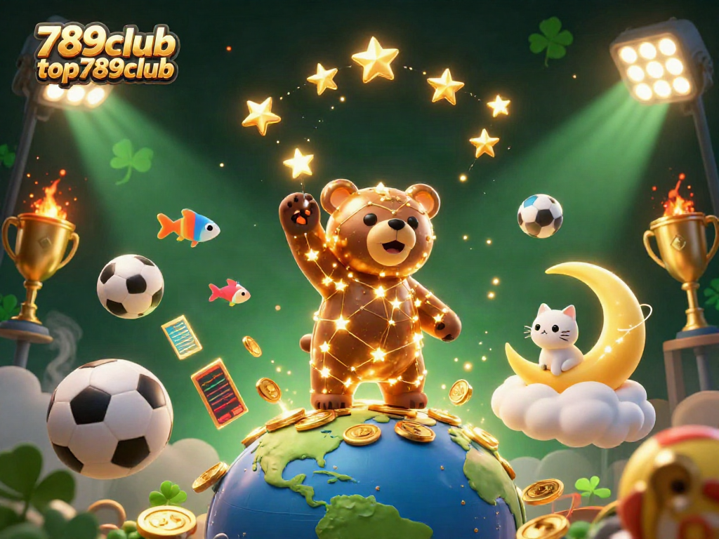 Engage with the excitement of 789club top789club through golden star-themed gaming, fish companions, and vibrant sports elements.