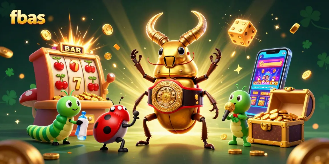 Experience the excitement of fbas with a giant stag beetle boxing in an engaging casino scene.